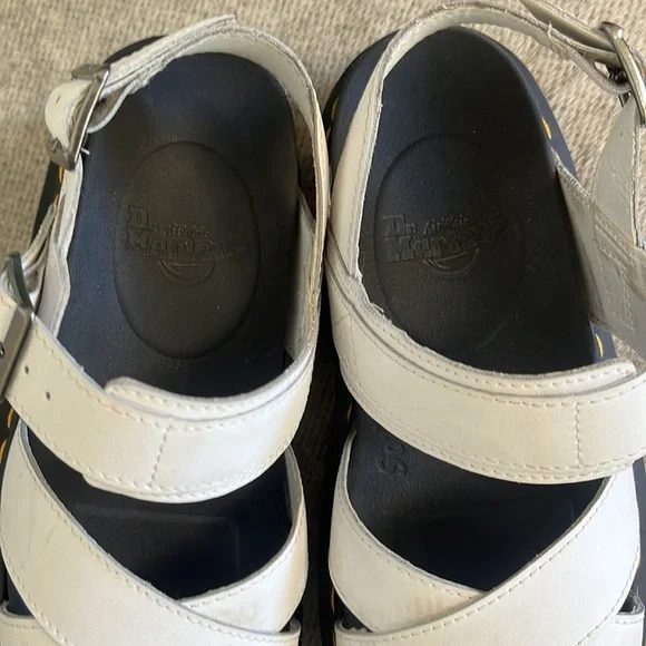 Dr. Marten white Voss II platform sandals Size 8 - Picture 5 of 12